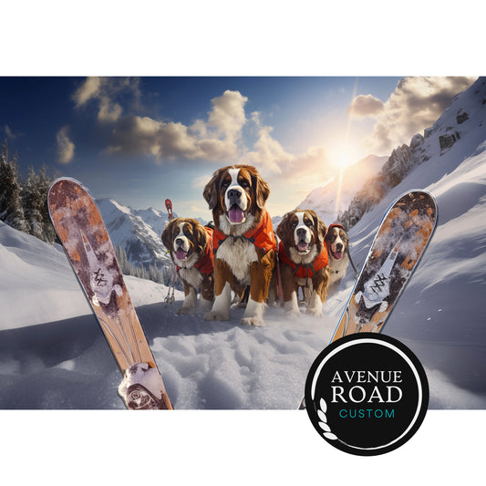 St. Bernards Ski Rescue Team Digital Poster