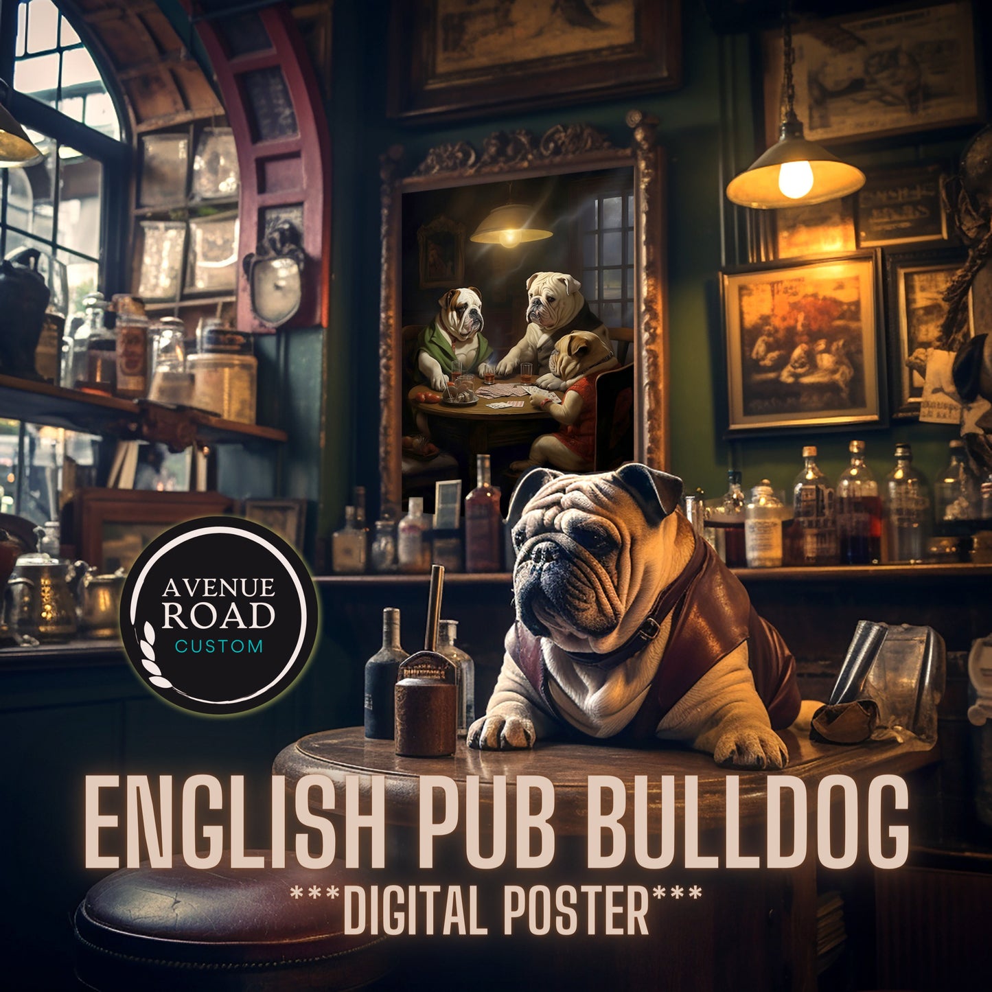 English Bulldog Pub Scene_Mock up