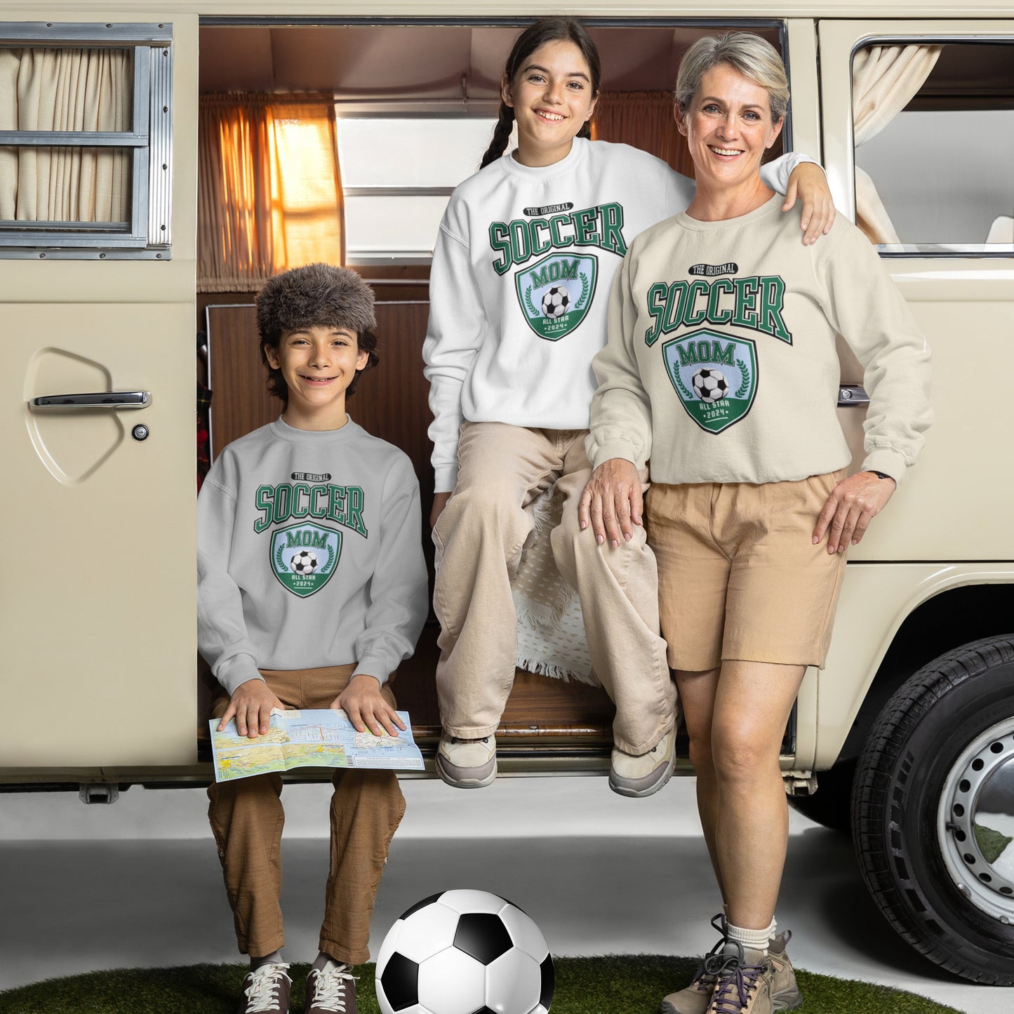 Soccer Mom Club Style Sweatshirt_Family Picture