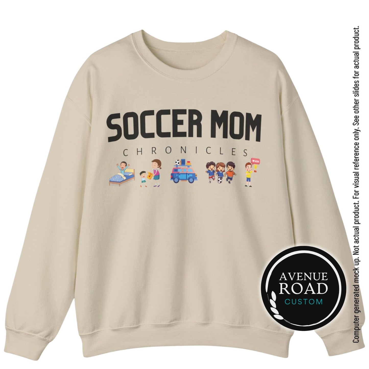 Soccer Mom Sweatshirt_Sand