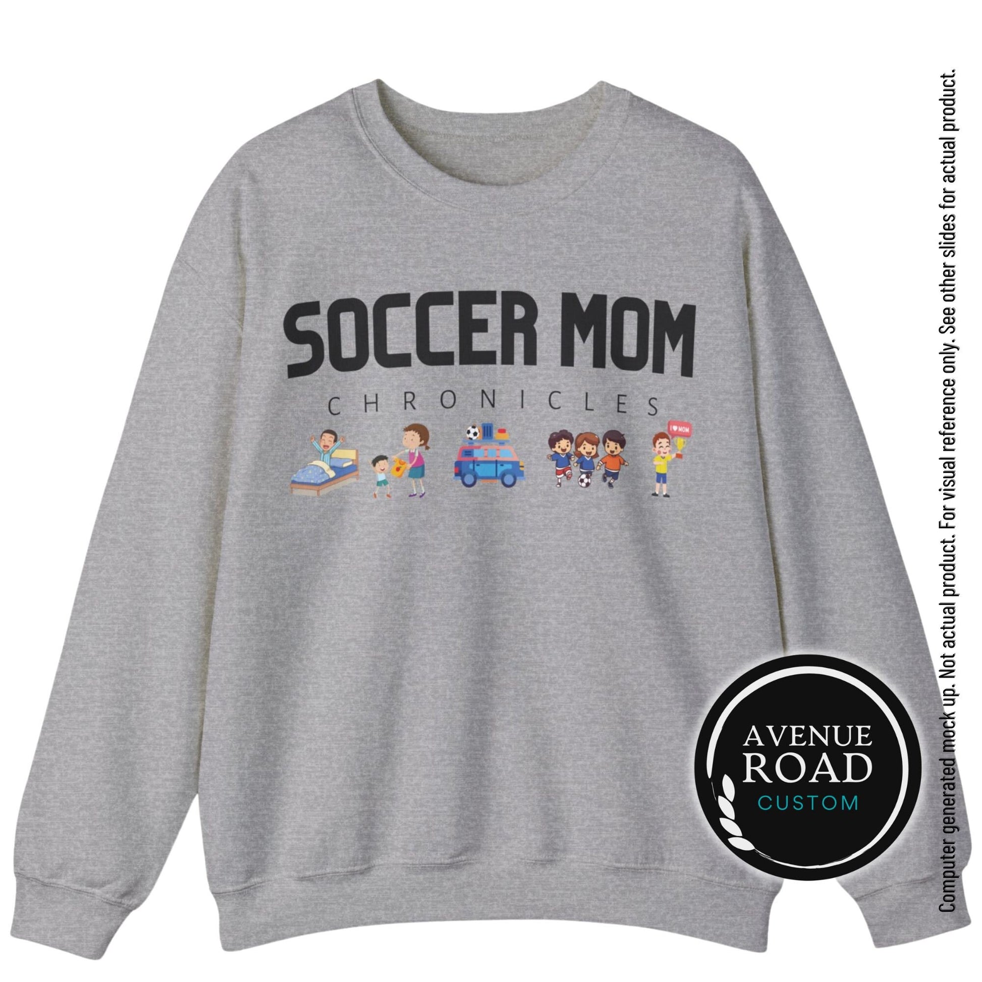 Soccer Mom Sweatshirt_Sports Gray