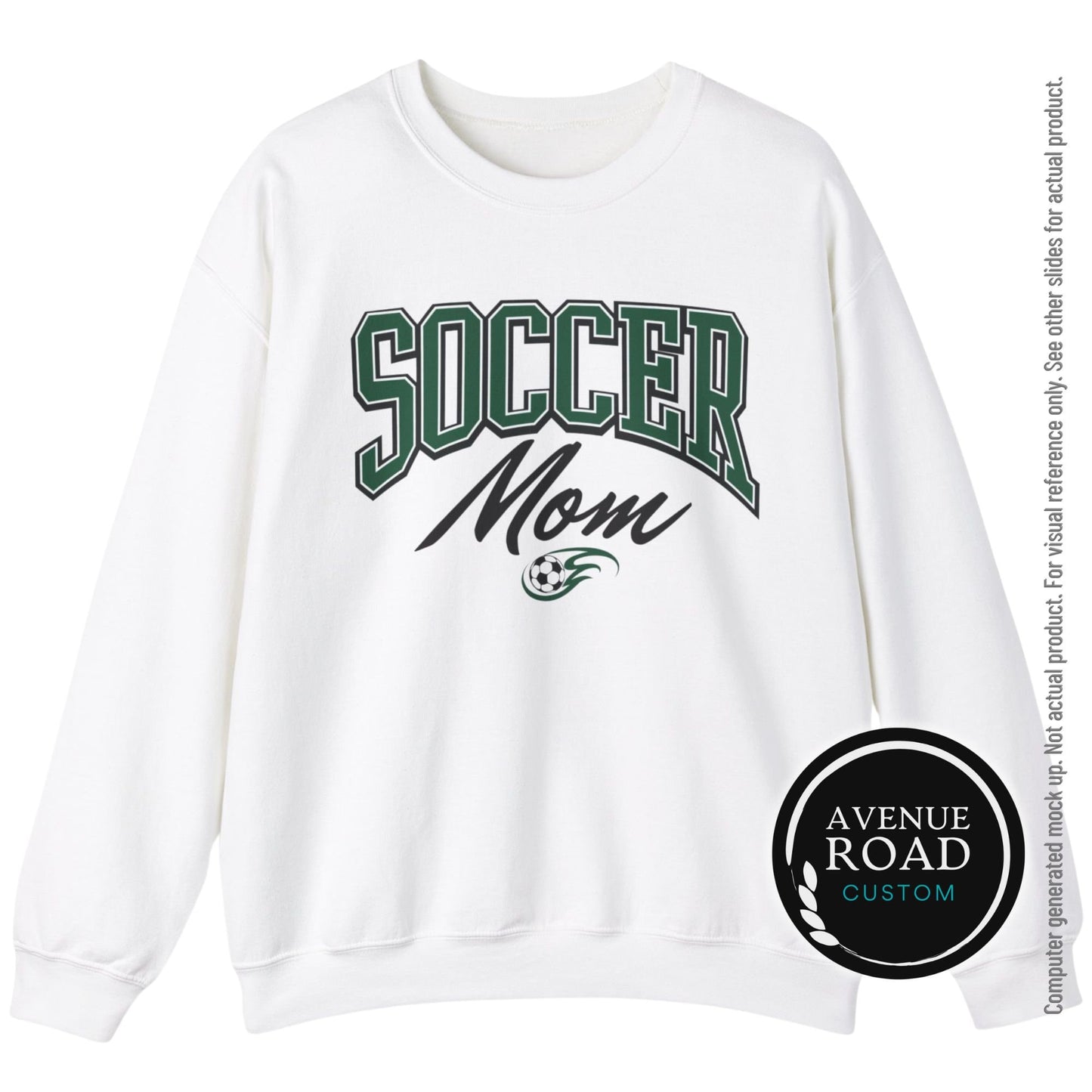 Soccer Mom Varsity Sweatshirt_White