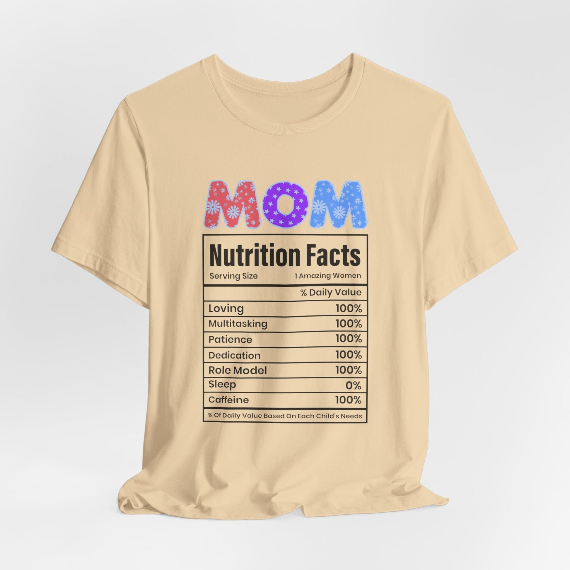 Whimsical Mother's Day Nutrition Tee_Soft Cream