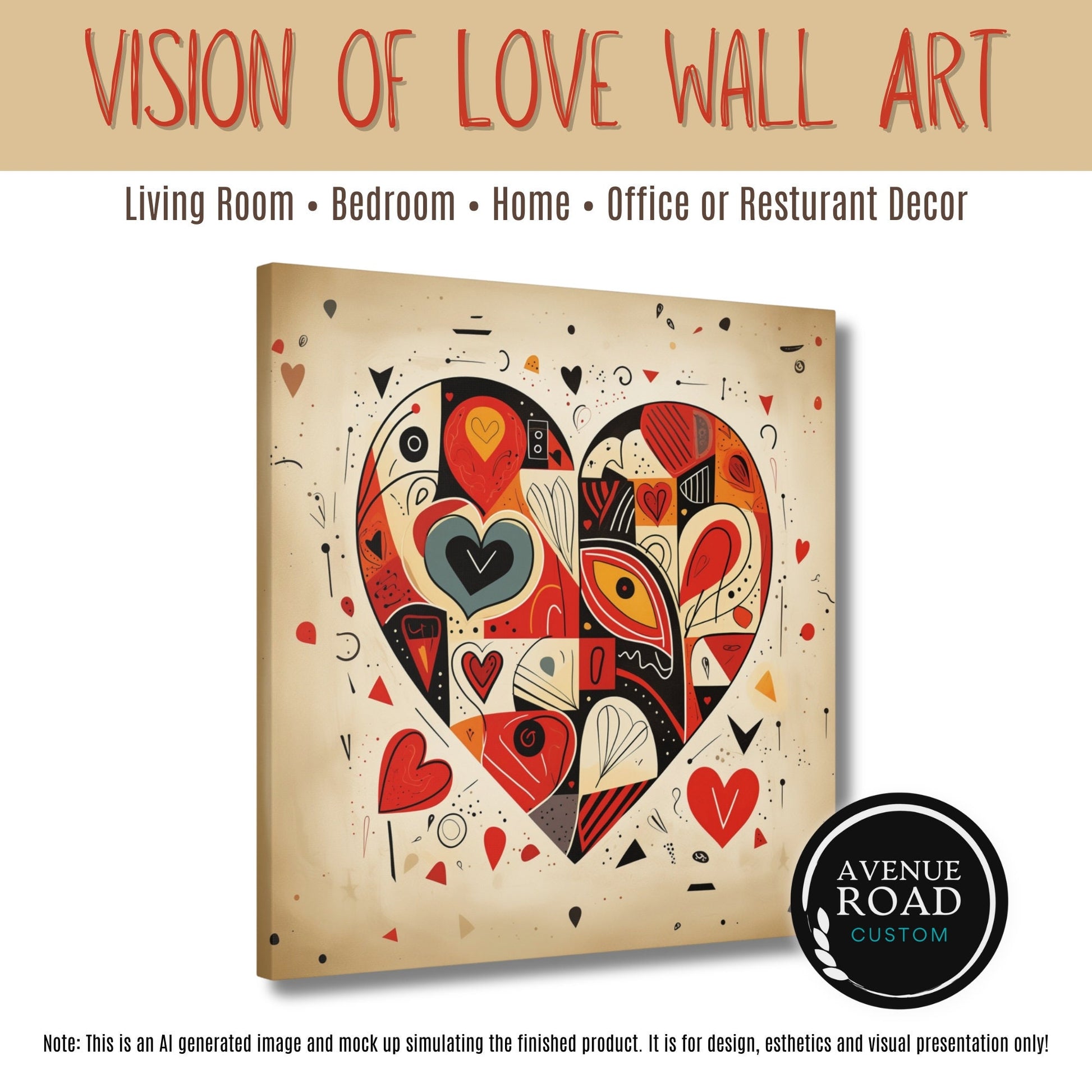 Vision of Love Wall Art_Living Room Art