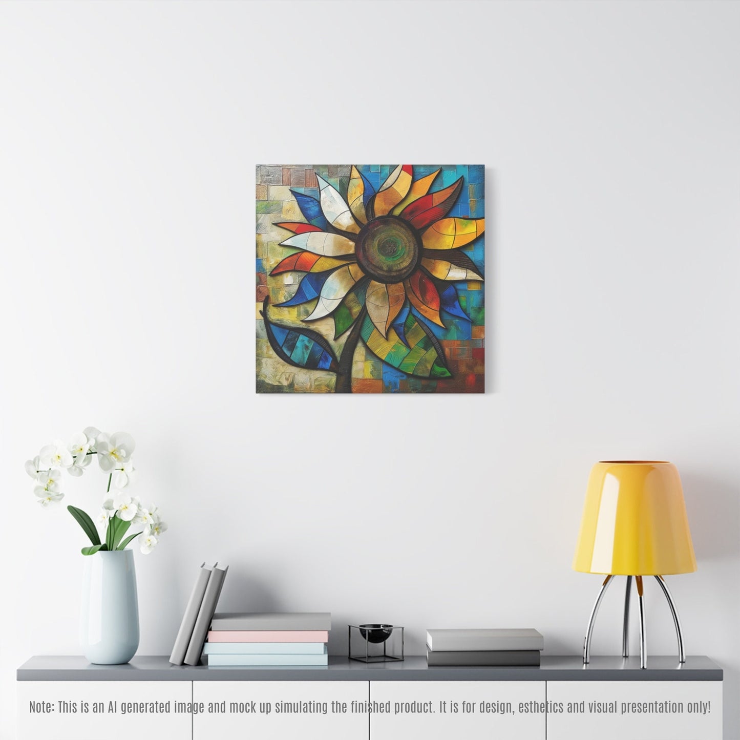 Sunflower Colorful Wall Art_Home Decor