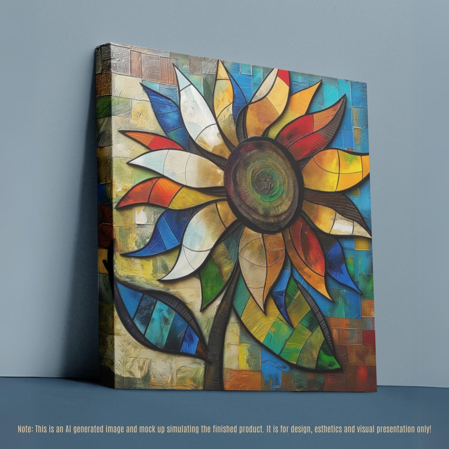 Sunflower Colorful Wall Art_Display Art