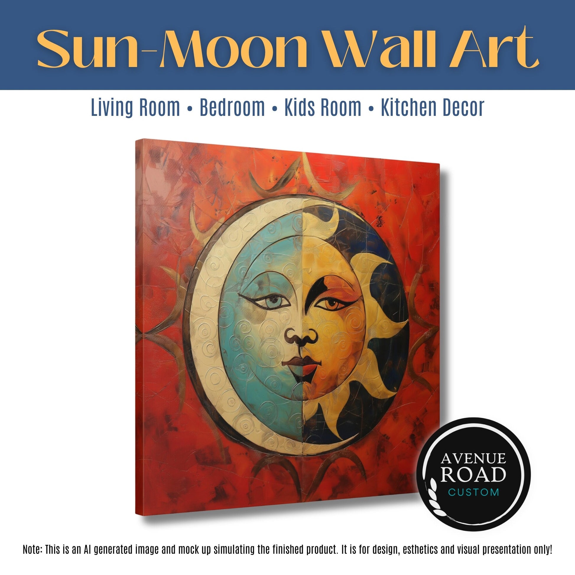 Celestial-inspired wall art_Side View