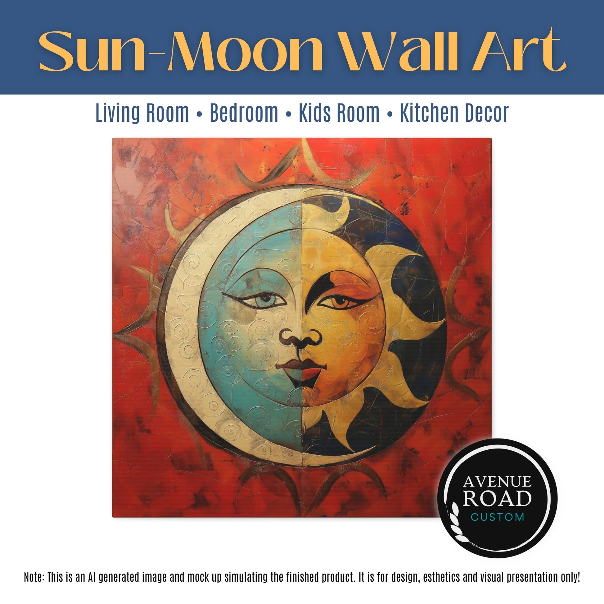 Celestial-inspired wall art_Front View