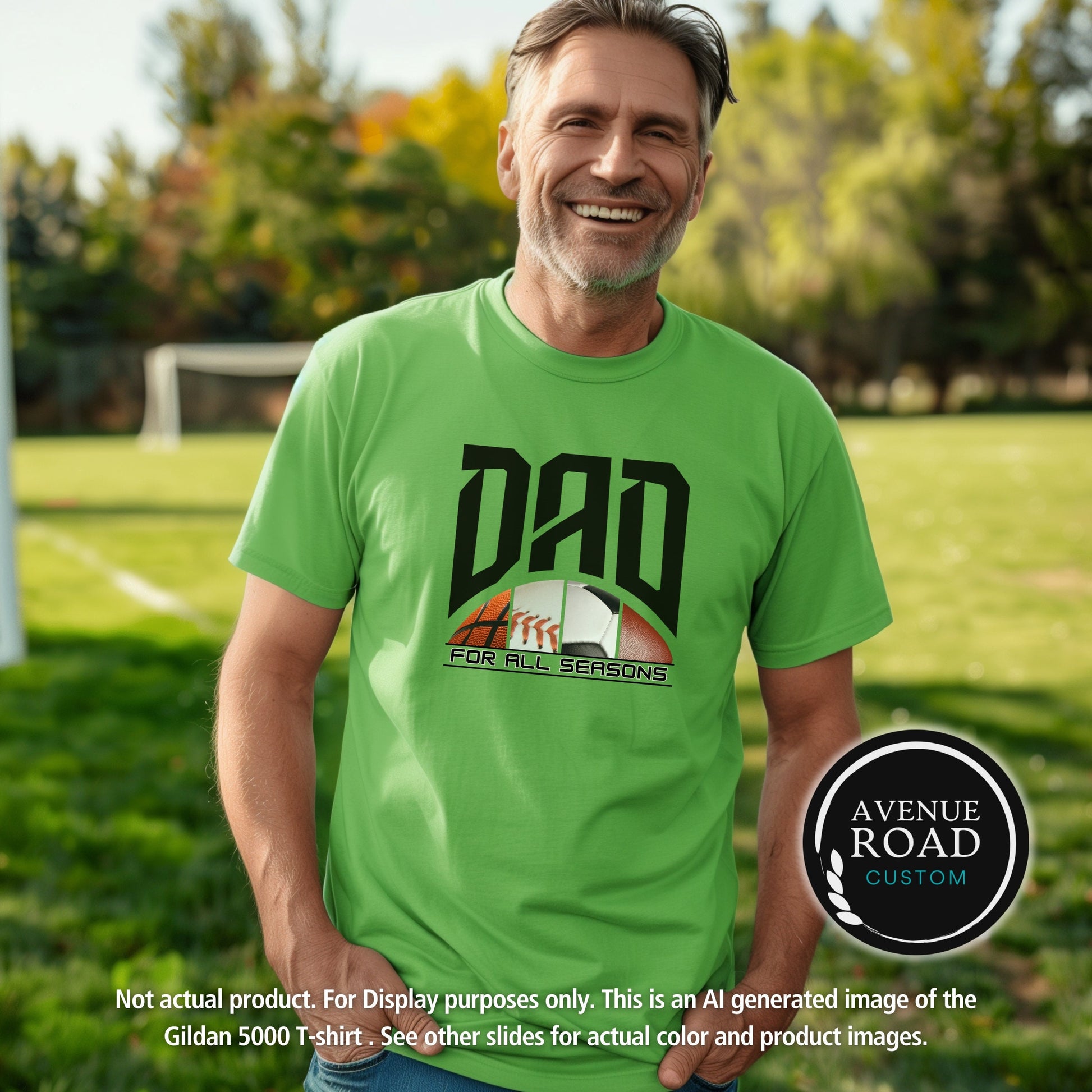 Dad Tribute Colorful T-Shirt_Kiwi