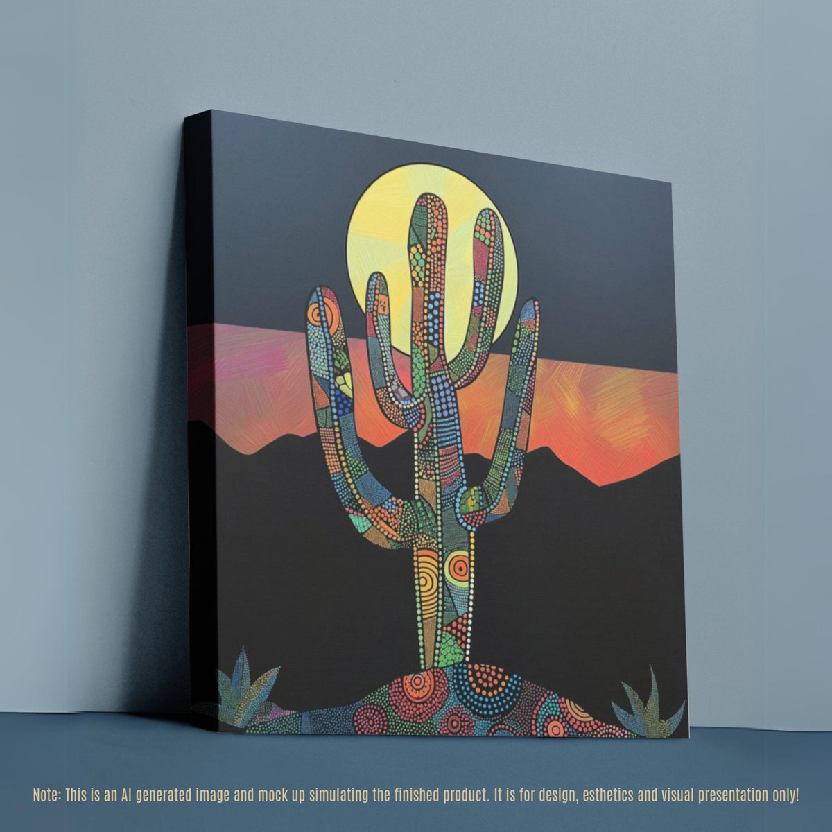 Cactus Desert-scape Wall Art_Wall Decor