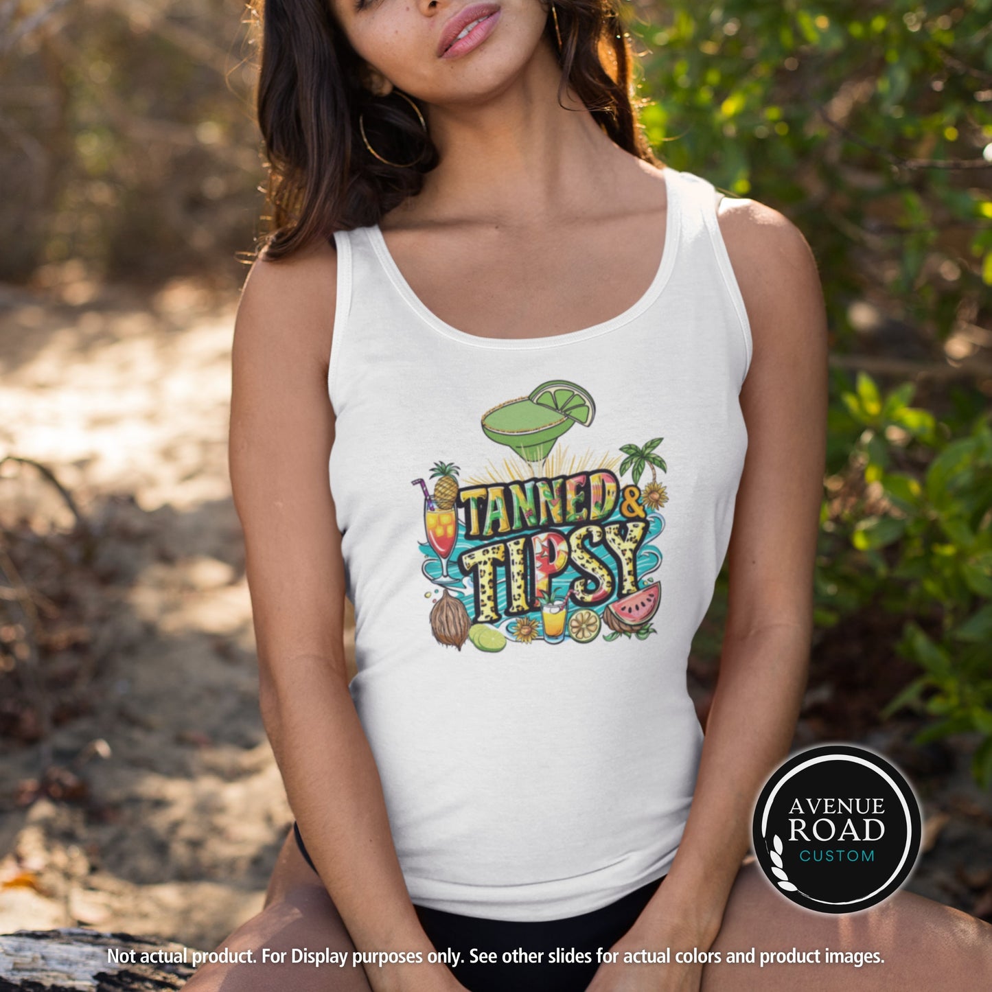 Colorful Tropical Drinks Tank Top