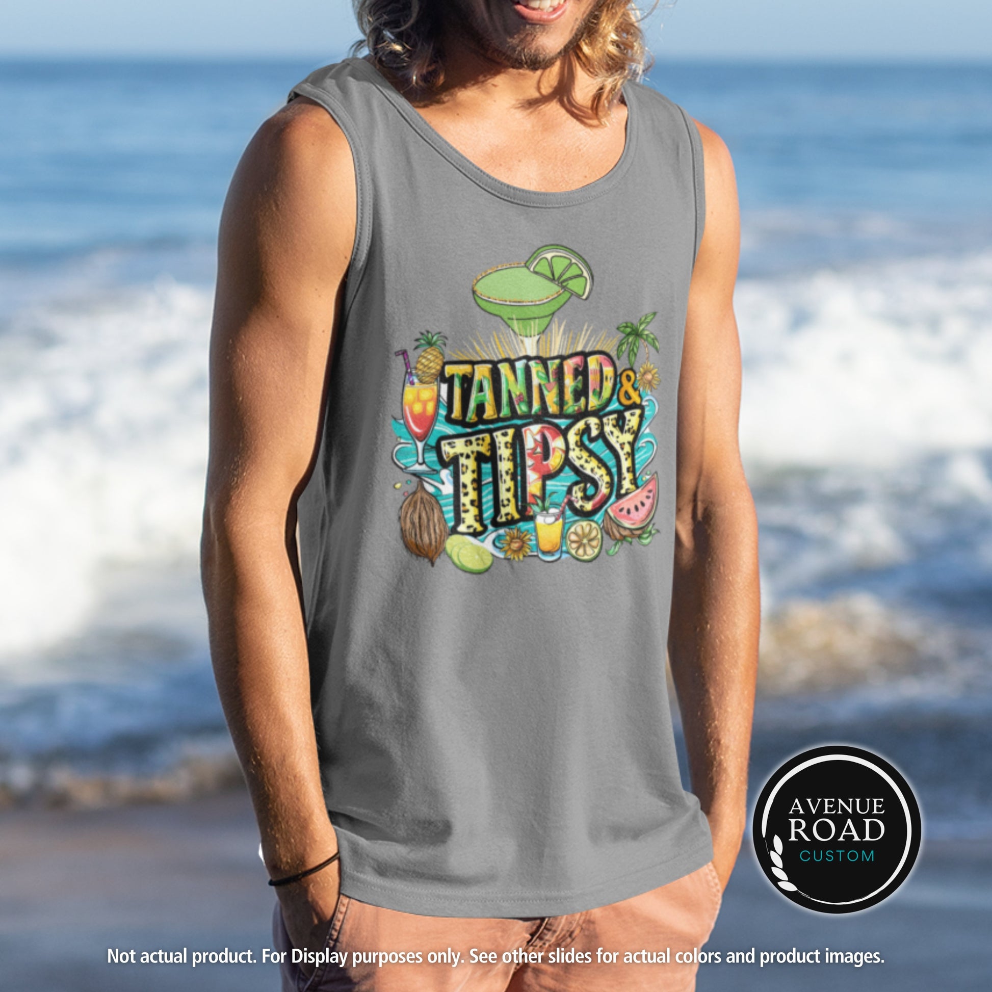 Summer Fun Tank Top_Gray Triblend