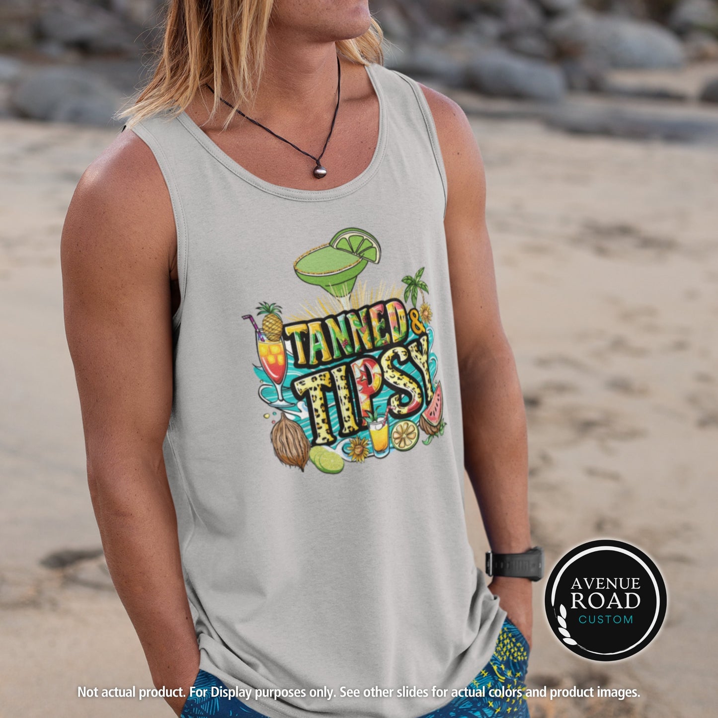 Summer Fun Tank Top_Silver