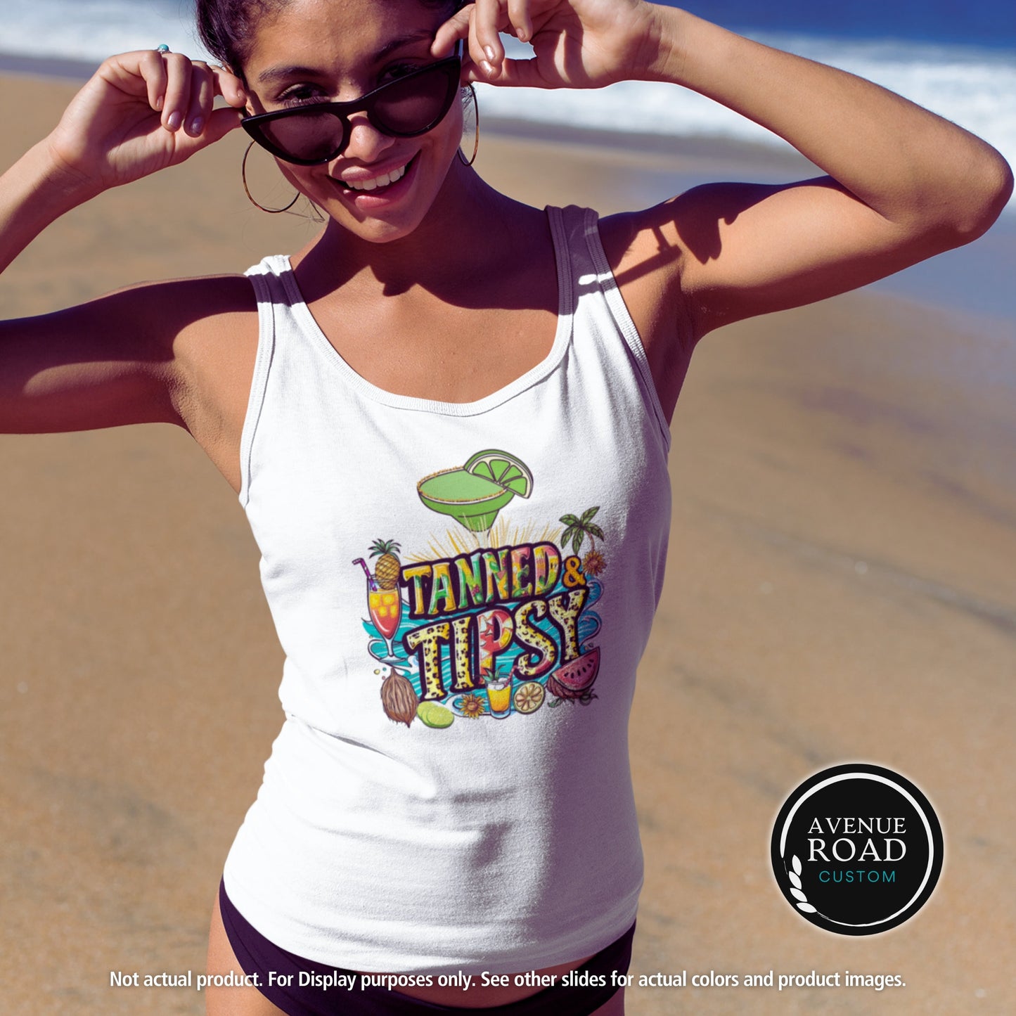 Colorful Tropical Drinks Tank Top