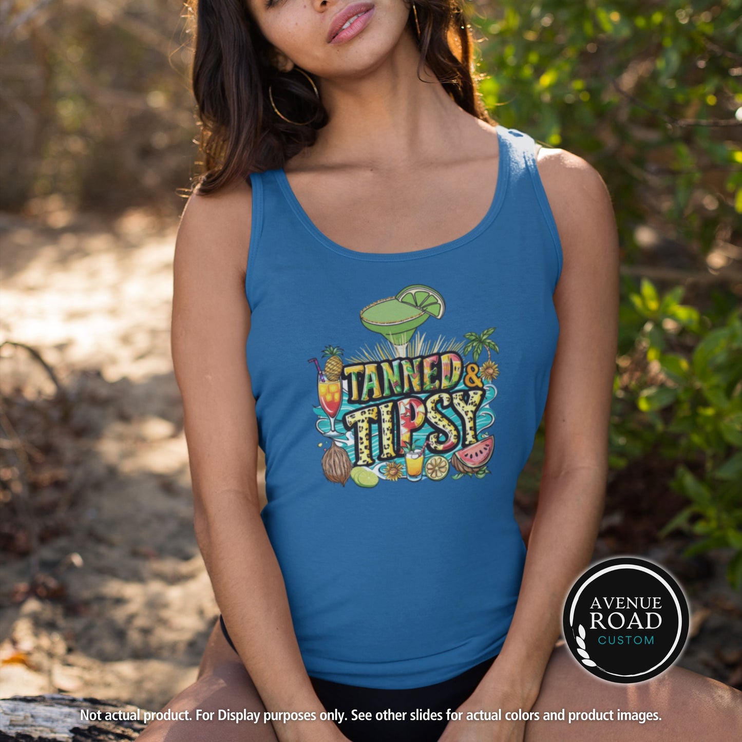 Colorful Tropical Drinks Tank Top