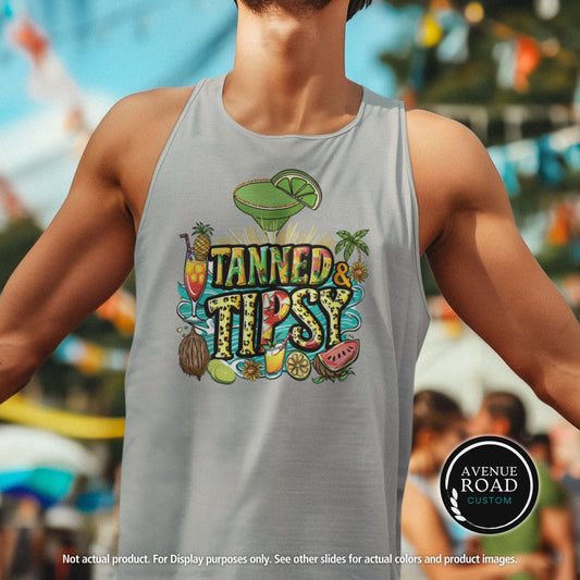 Summer Fun Tank Top_Gray Triblend